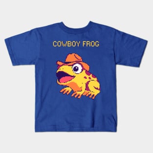 Cowboy Frog Kids T-Shirt